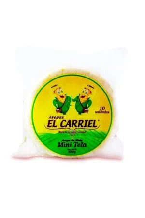 Arepas de maíz El Carriel mini tela x10und x580g Professionale
