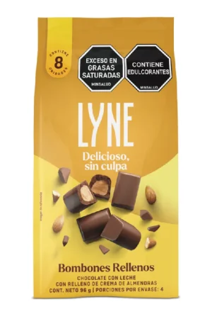 Bombones Lyne rellenos crema almendra x8und x96g Ordina Subito