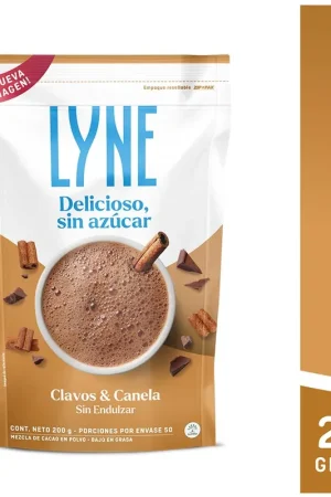 Chocolate Lyne polvo clavos canela sin azucarx200g Garanzia Inclusa