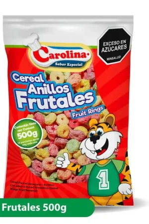 Cereal Carolina anillos frutales x500g Certificato