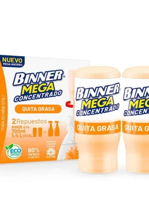 Quitagrasa Binner mega concentrado x 2 repuestos x700mlc-u Novità