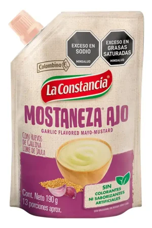 Artigianale Salsa La Constancia mostaneza ajo x190g