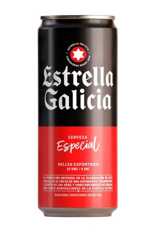 Certificato Cerveza Estrella Galicia especial lata x330ml