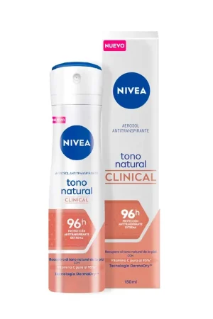 Desodorante Nivea Clinical Tono Natural Spray x150ml Soddisfatti O Rimborsati