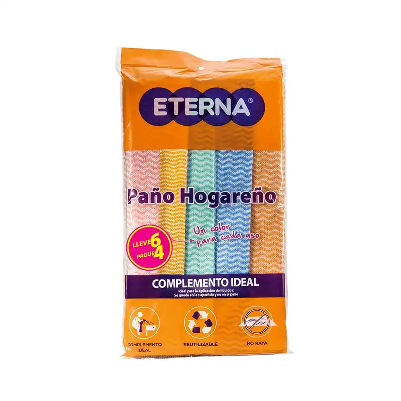 Consegna Rapida Paño Eterna hogareño reutilizable x6und