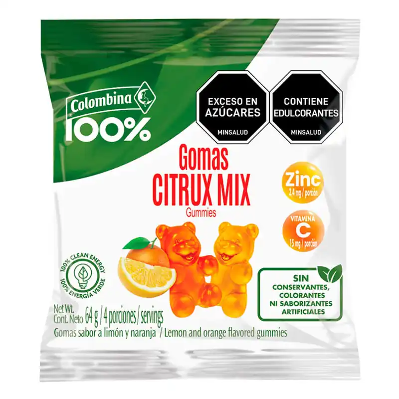 Gomas Colombina vitamina c zinc x64g Offerta