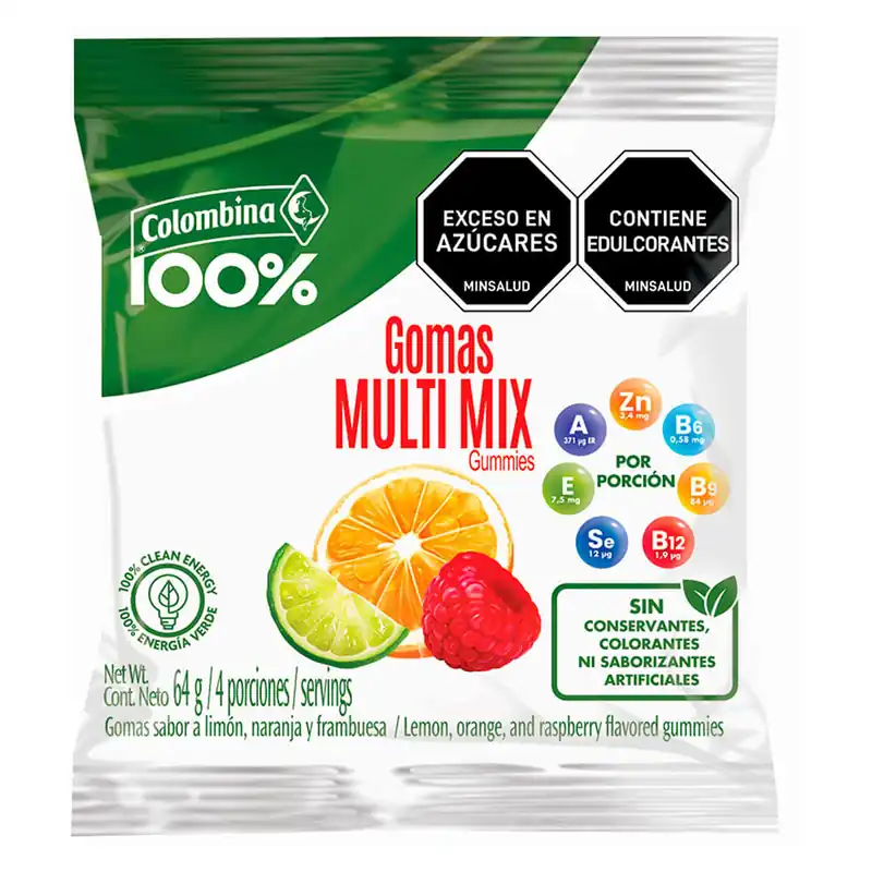 Bestseller Gomas Colombina multivitaminas x64g