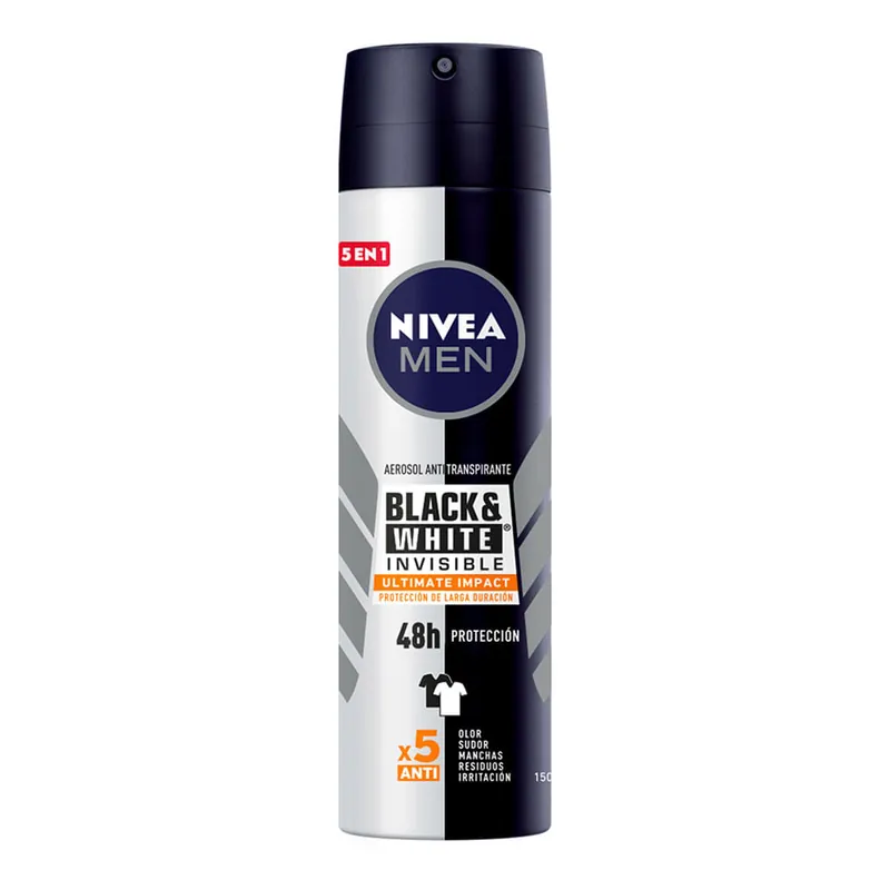 Desodorante Antimanchas Nivea Men Black & White Ultimate Spray x150ml Di Tendenza