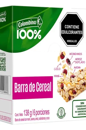 Nuovo Arrivo Barra Cereal Colombina Fibra x6 Und x23 grs