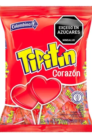 Caramelo Corazón Cereza Tipitin 25Und 225g Spedizione Mondiale