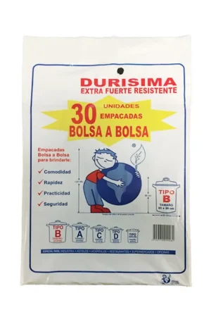 Bolsa Durísima blanco 65 x80cm x10und Autentico