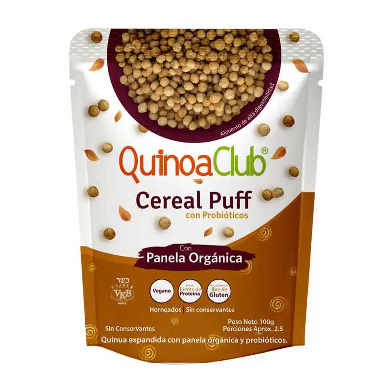 Consegna Rapida Cereal Quinoa Club Puff Panela Orgánica x70 grs