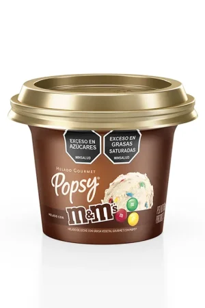 Esclusivo Helado Popsy M&M Vaso x60g