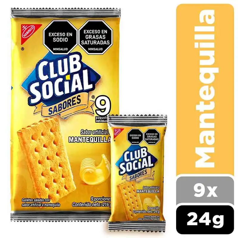 Compra Adesso Galletas Club Social mantequilla x9und x24g c-u