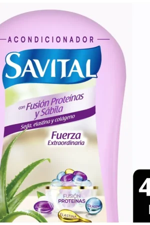 Acondicionador Savital fusión proteínas sábila x490ml Fatto A Mano