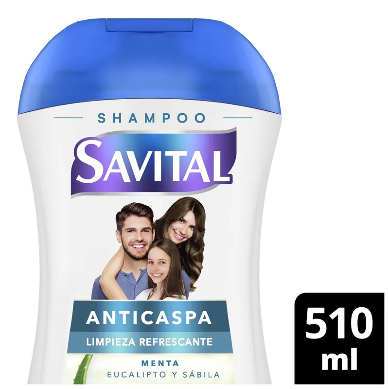 Shampoo Savital anticaspa menta y eucalipto 510ml Sconto