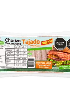 Chorizo Colanta santarrosano tajado x9und x225g Popolare