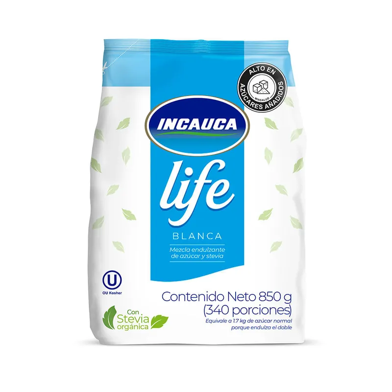 Azúcar Incauca blanca life x850g Solo Oggi