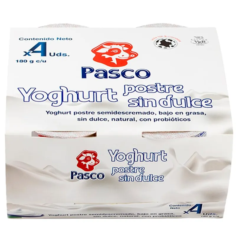 Yogurt Pasco Postre sin dulce x4und x180g c-u Miglior Prezzo