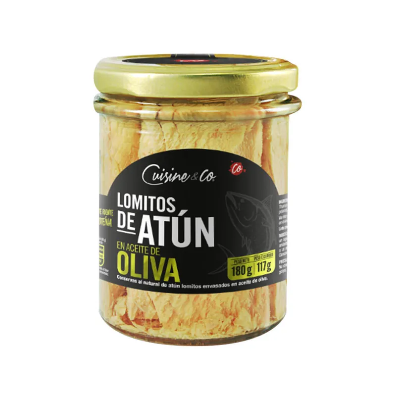 Atún Cuisine&Co lomitos aceite oliva frasco x180g In Voga