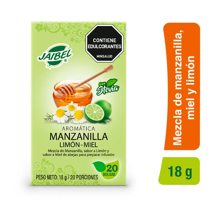 Alta Qualità Aromatica jaibel manzanilla limon miel x20und x18g net