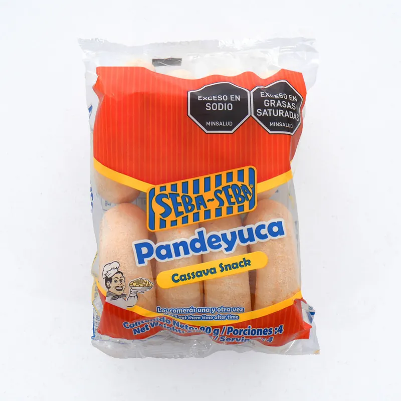Pan de yuca Seba Seba cassava snack x 80 g Spedito Oggi
