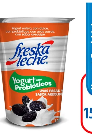 Yogurt Freskaleche Probióticos arequipe con pasas x150g Spedizione Mondiale