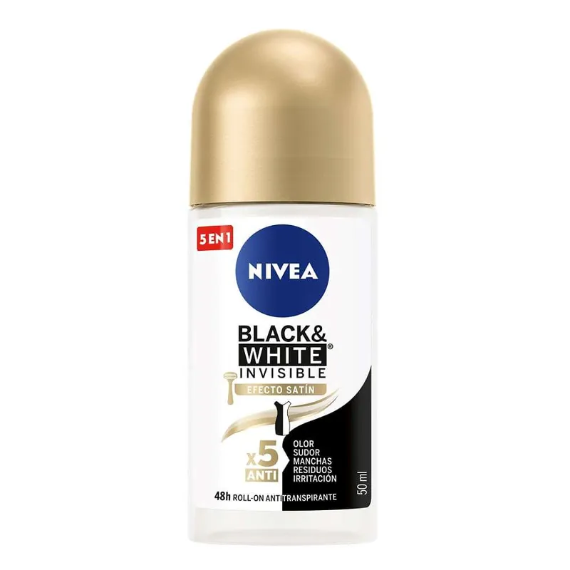 Di Marca Desodorante Mujer Nivea Invisible Black & White Efecto Satín Roll on x50ml