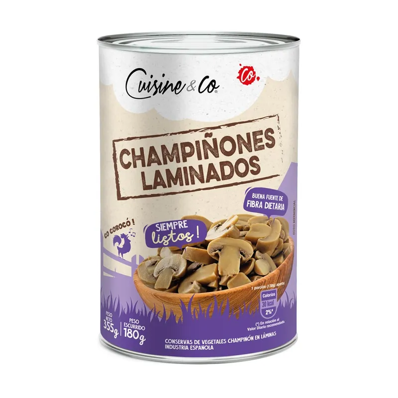 Champiñones Cuisine&Co laminados x355g Offerta Limitata