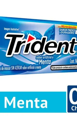 Promozione Chicle Trident Menta sin azúcar x5 chicles