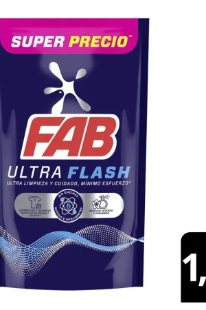 Autentico Detergente Fab Ultra Flash Líquido 1.3lt
