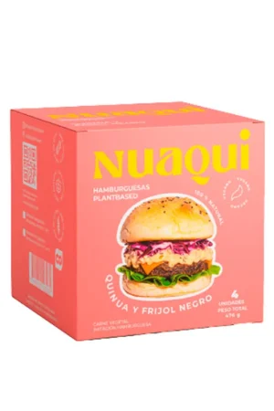 Compra Online Hamburgesa Nuaqui quinua frijol negro x4und x476g