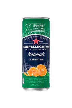 Bebida carbonatada San Pellegrino clementina lata x330ml Compra Adesso