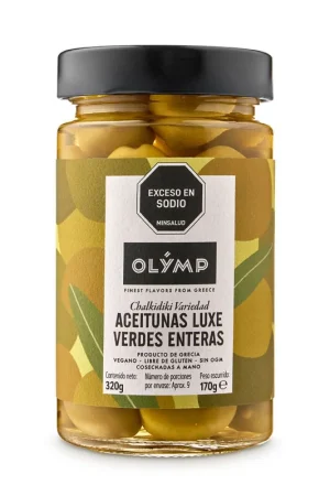 Compra Adesso Aceitunas Luxe Verdes Enteras Olymp x320grs
