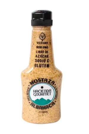 Bestseller Salsa Hacienda Gourmet Mostaza Albahaca 380grs
