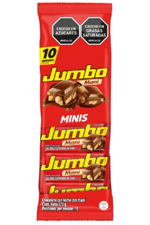 Chocolatina Jumbo Maní x10und x170g Nuova Collezione