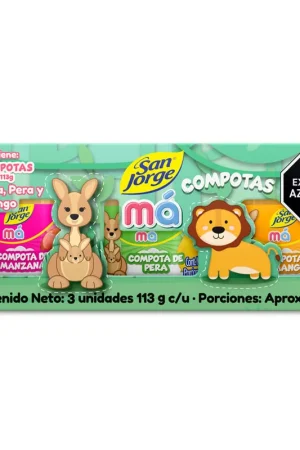 Compota San Jorge Ma Surtida 3 X 113g Spedizione Mondiale