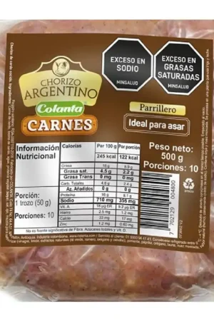Chorizo Colanta Argentino Parrillero x4und x500g Professionale