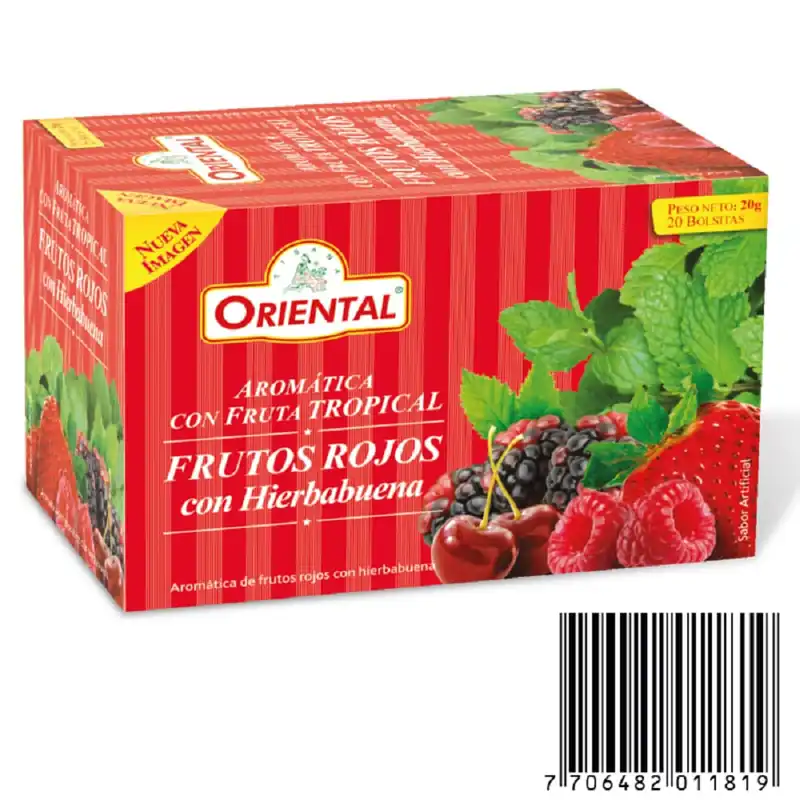 All’Ingrosso Aromática Oriental Hierbabuena Frutos Rojos x20g