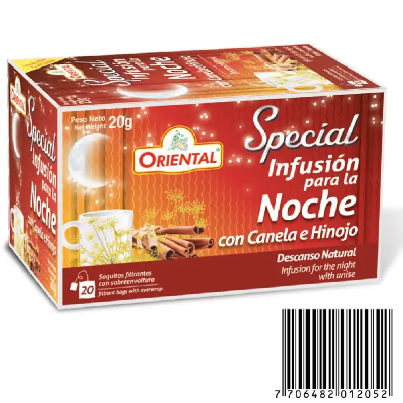 Originale Infusión Oriental Noche Canela e Hinojo x20g