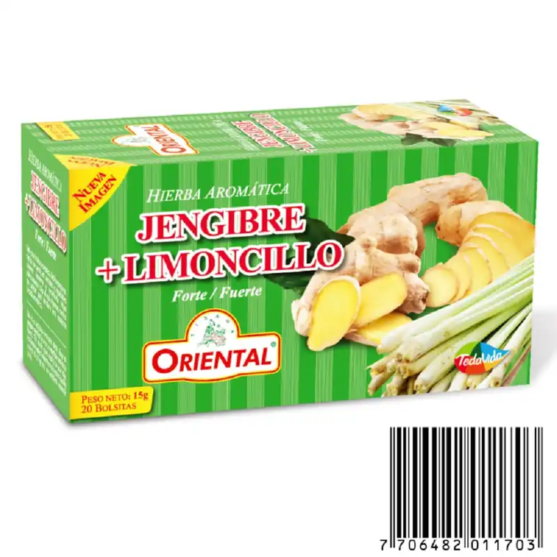Aromática Oriental Jengibre + Limoncillo x15g Spedizione Espresso