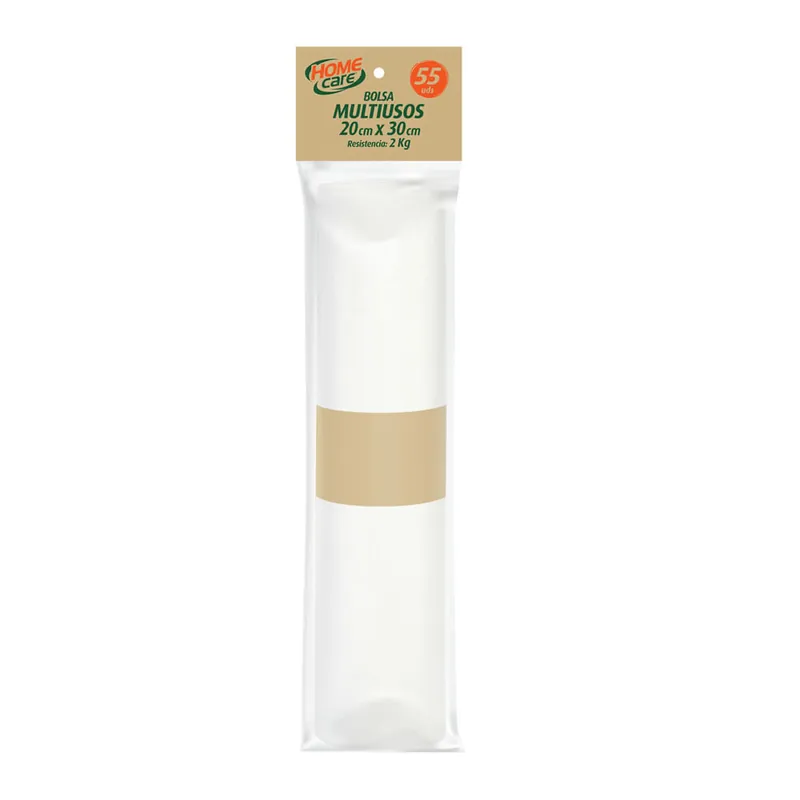 Bolsa para Basura MultiusosTransparente Home Care 20x30cm x55 Unidades Promozione