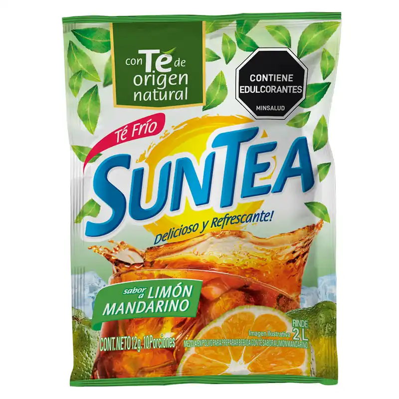 Spedizione Gratuita Te en Polvo Suntea Limon Mandarino Rinde 2lt x12grs