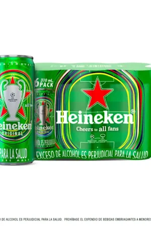 Cerveza Heineken Lata x6 Und x310ml Ultime Pezzi