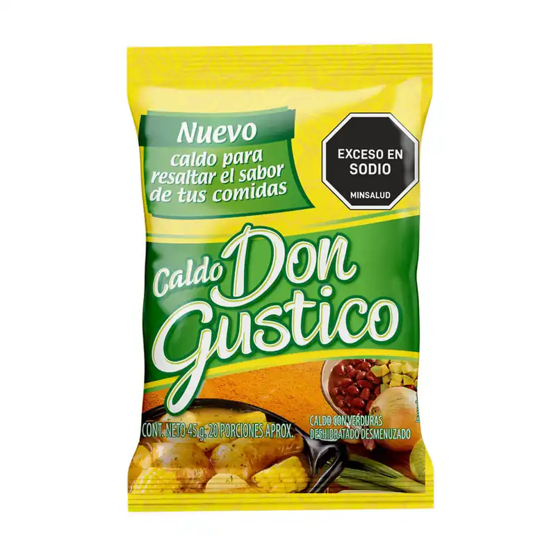 Caldo Don Gustico Verduras Desmenuzado x45grs Offerta Lampo