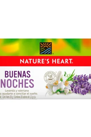 Autentico Té Natures Heart Buenas Noches x20 Und x26grs