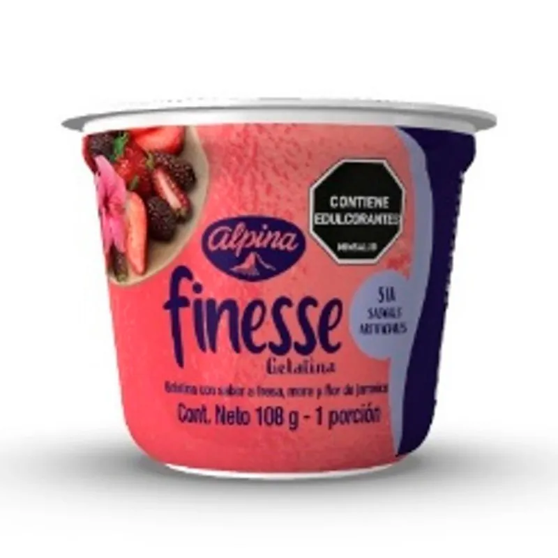 Bestseller Gelatina Finesse Frutos Rojos x108grs