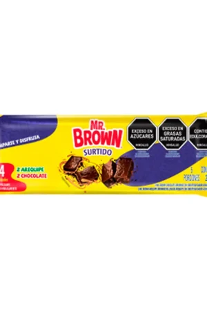 Brownie Mr.Brown Surtido x4 Und x220grs Esclusivo