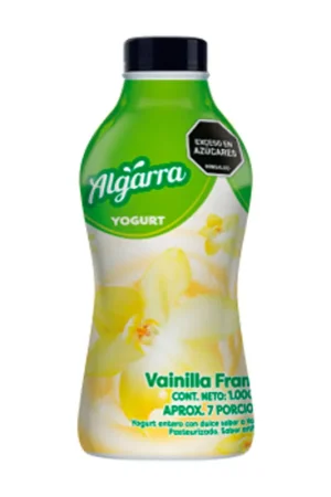 Yogurt Algarra Vainilla Francesa Botella x1000grs Compra Oggi Stesso
