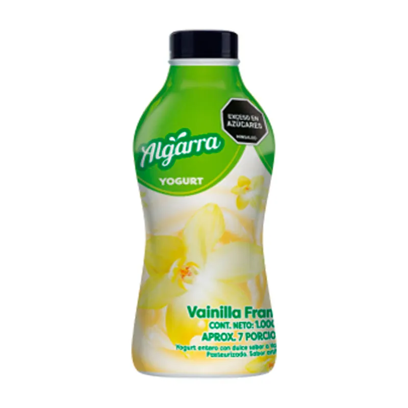 Yogurt Algarra Vainilla Francesa Botella x1000grs Compra Oggi Stesso